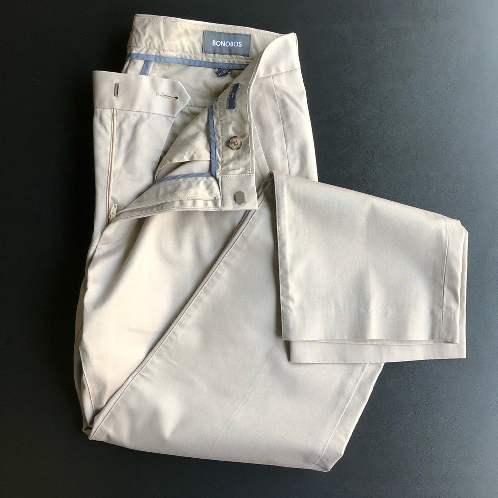 Bonobos Weekday Warriors Wed. Tan 32x30 Slim Fit
